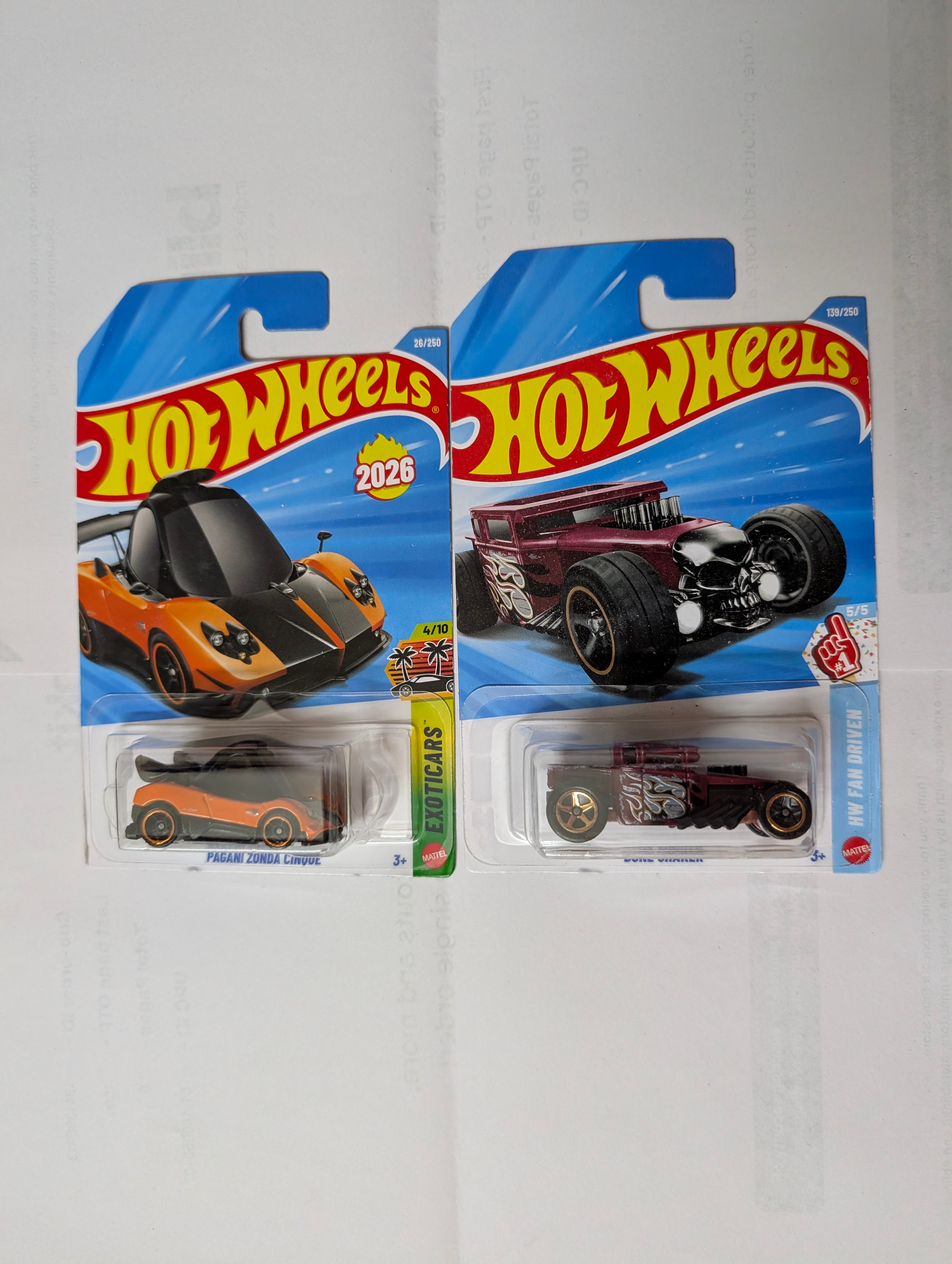 [G Case] Hot Wheels - Pagani Zonda Cinque set