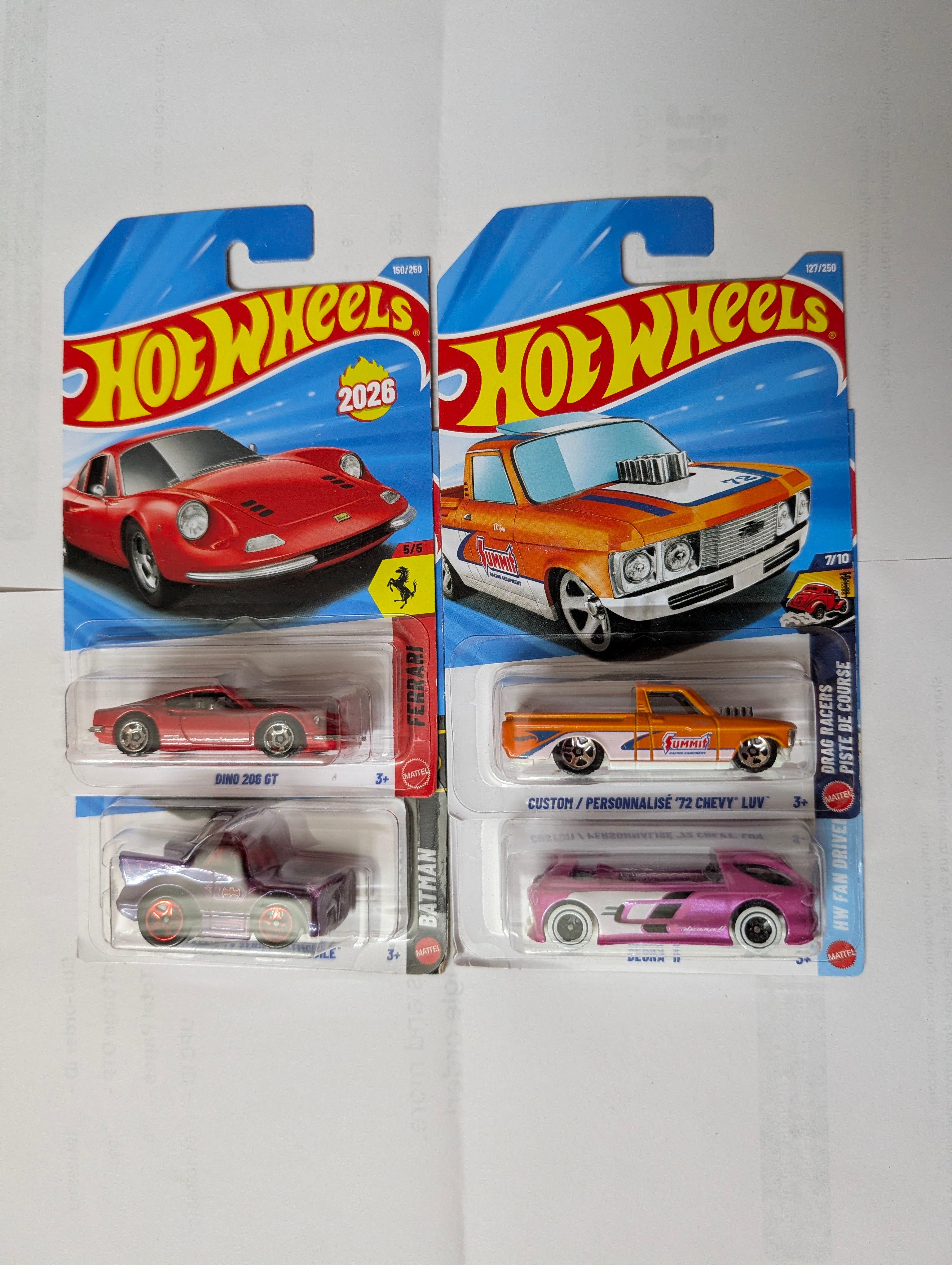 [G Case] Hot Wheels - Dino 206 GT set