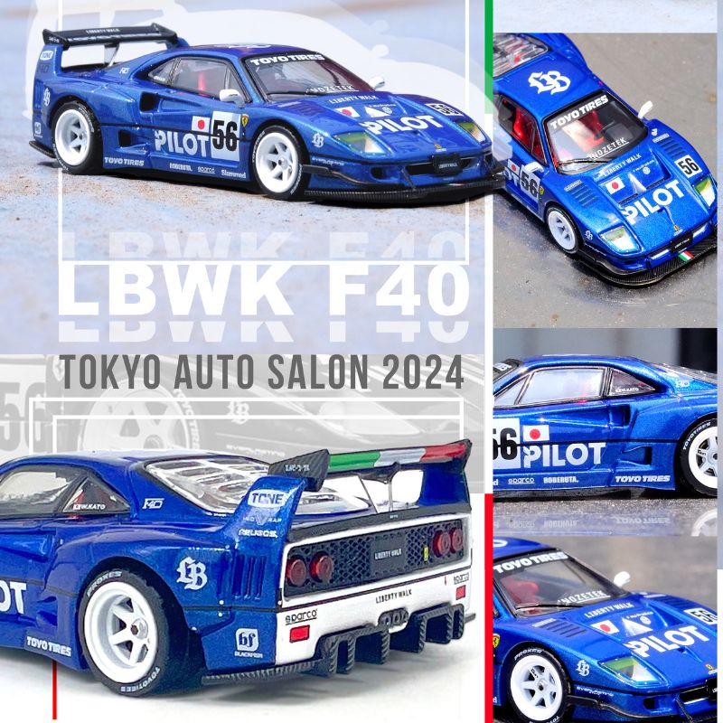 [Unsealed, Mint] INNO64 Models LBWK Ferrari F40 Tokyo Auto Salon 2024