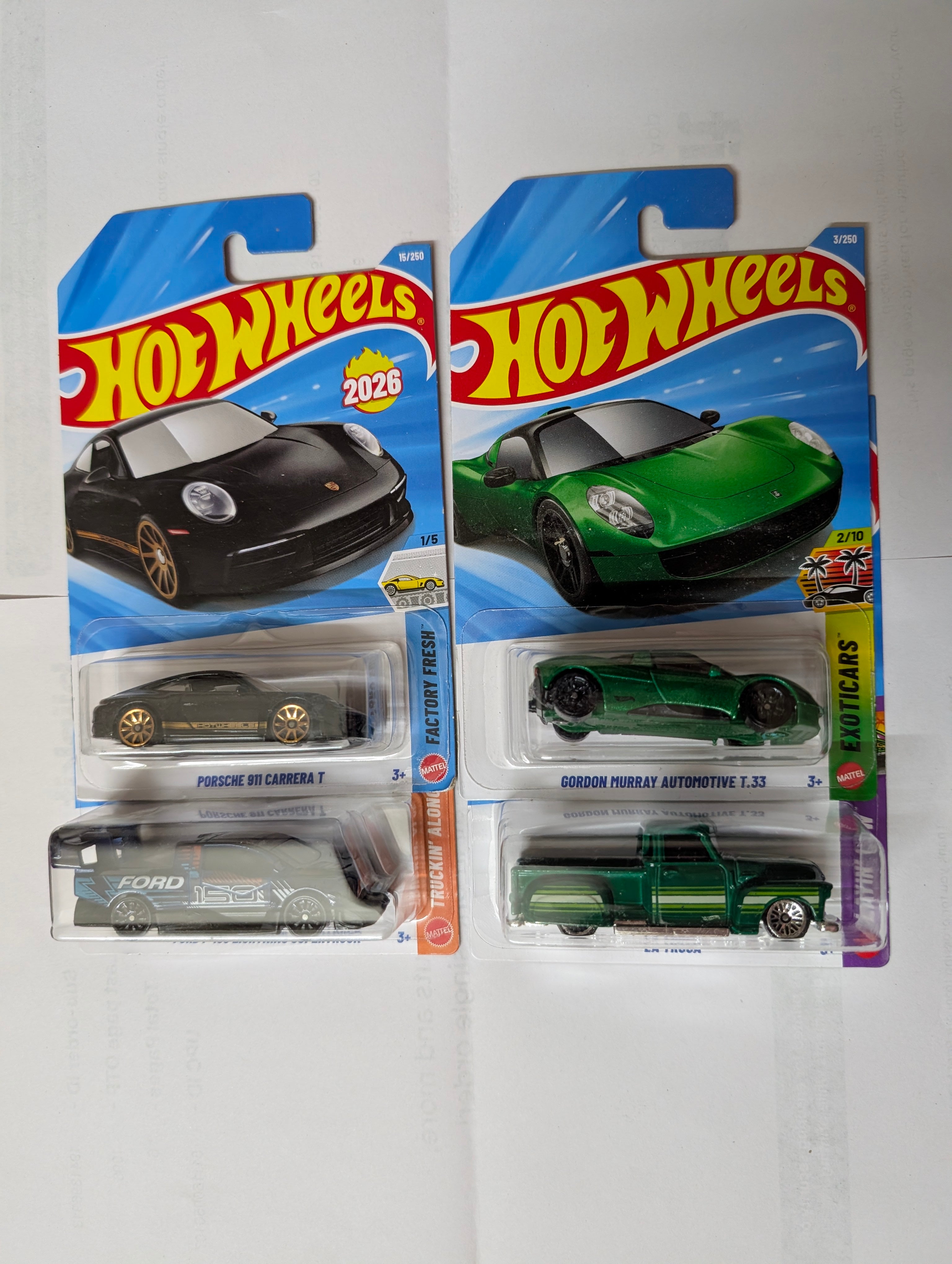 [G Case] Hot Wheels - Porsche 911 Carrera T set