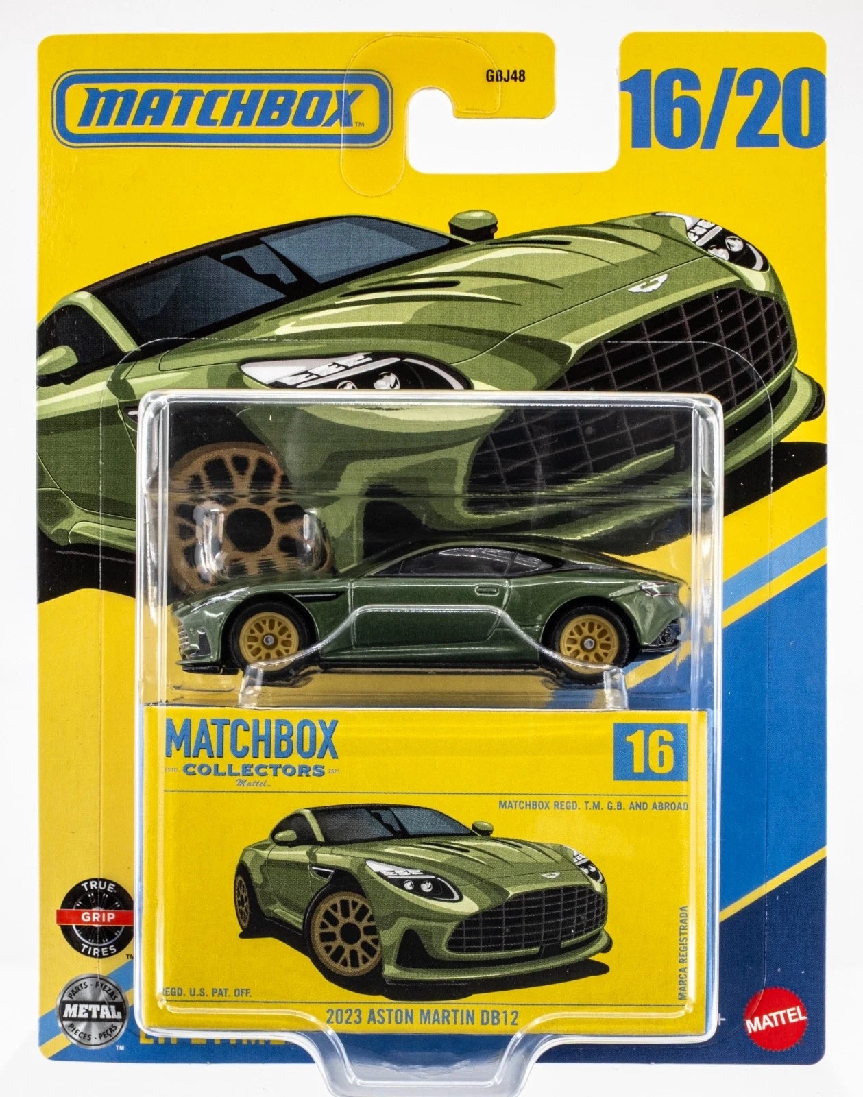 2025 Matchbox Collectors #16 2023 Aston Martin DB12 BRITISH GREEN