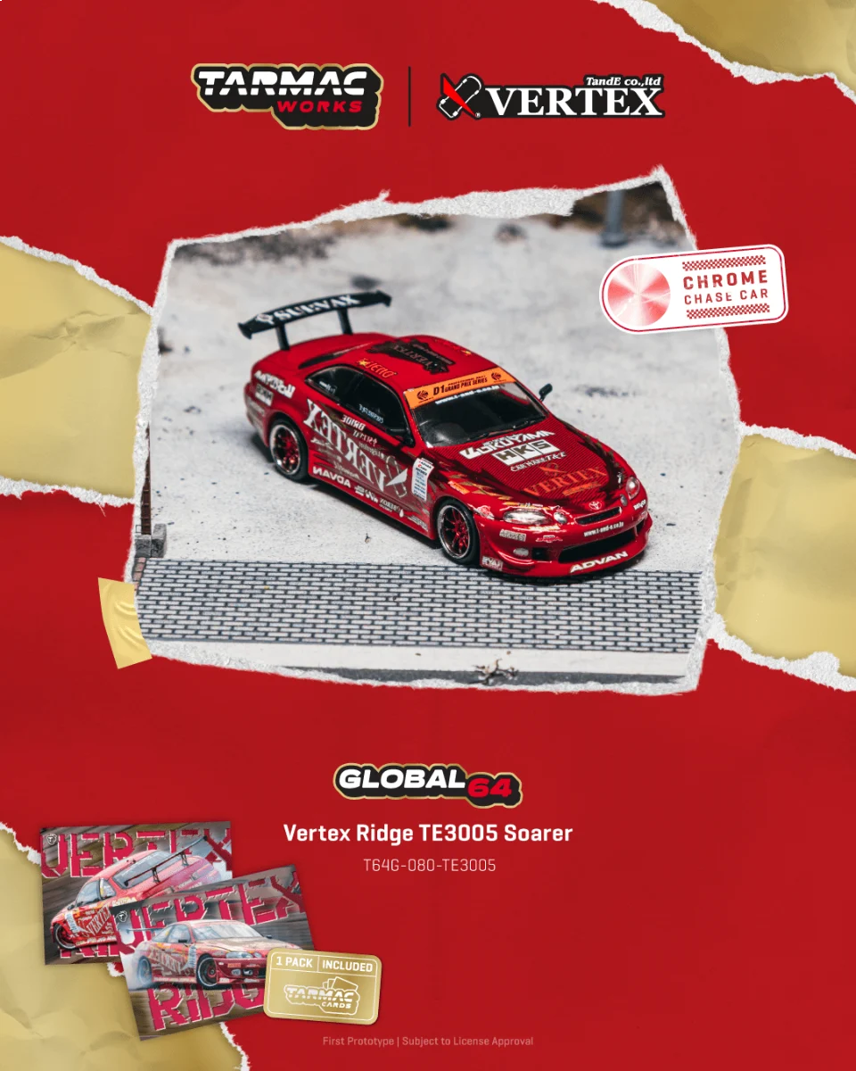 Tarmac Works - Vertex Ridge TE3005 Soarer with Tarmac Cards