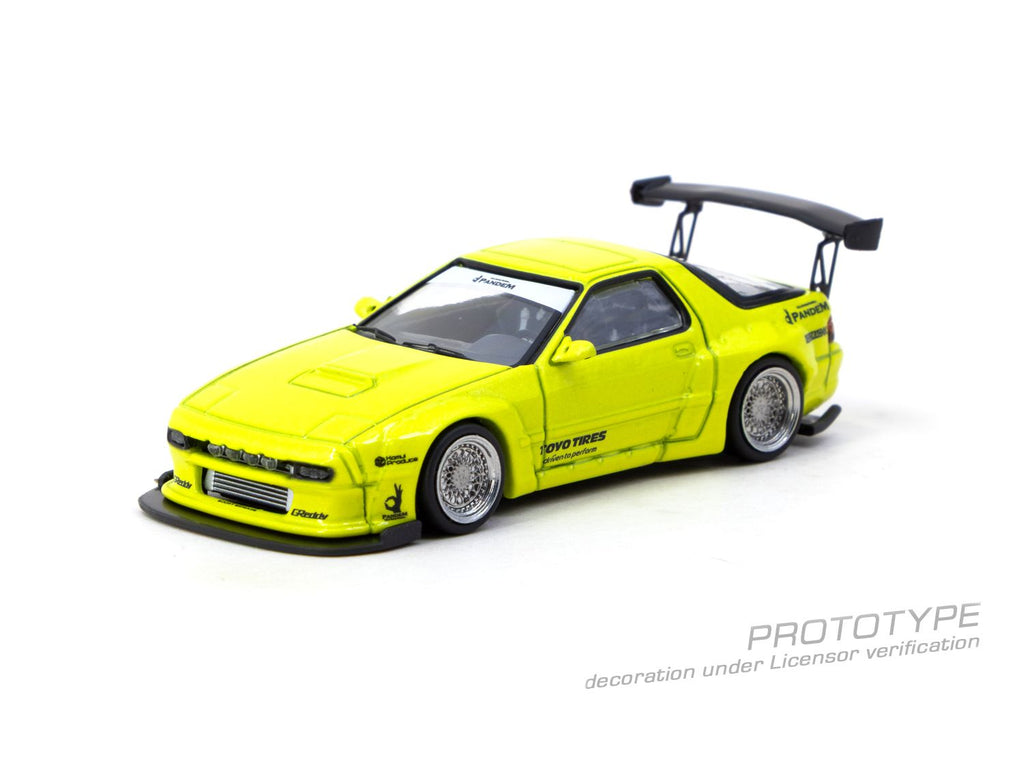 Tarmac Works - Pandem Mazda RX-7 FC3S - Yellow